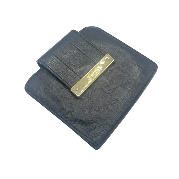 GUCCI Guccissima monogrammed bifold wallet or Mini Crossbody - Picture 2 of 12